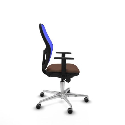 Chaise de Bureau Piqueras y Crespo 1D086G0 Bleu Brun foncé 2