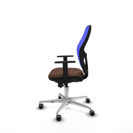 Sedia da Ufficio Piqueras y Crespo 1D086G0 Azzurro Marrone scuro