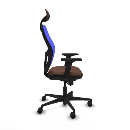 Sedia da Ufficio Piqueras y Crespo 2D036N1 Azzurro Marrone scuro 2