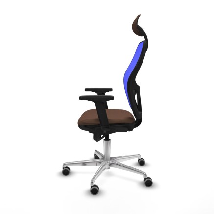 Chaise de Bureau Piqueras y Crespo 2D086G1 Bleu Brun foncé 2