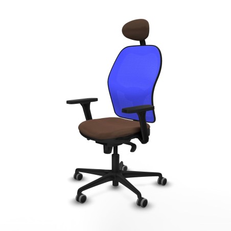 Sedia da Ufficio Piqueras y Crespo 3D036G1 Azzurro Marrone scuro