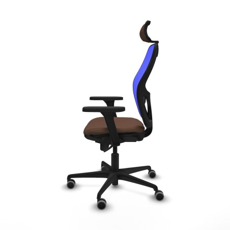 Chaise de Bureau Piqueras y Crespo 3D036G2 Bleu Brun foncé