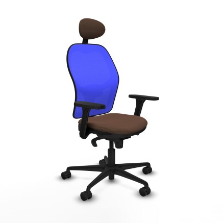Bürostuhl Piqueras y Crespo 3D036N1 Blau Dunkelbraun