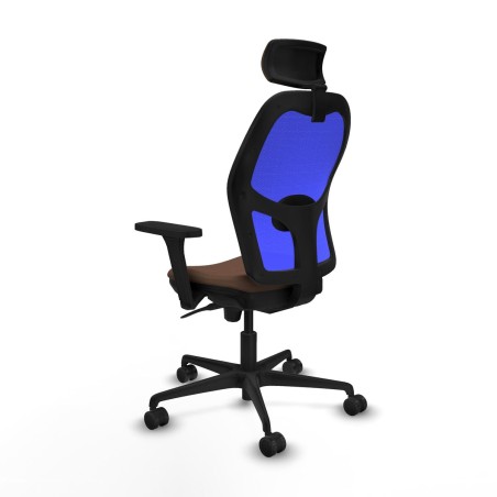 Sedia da Ufficio Piqueras y Crespo 3D036N2 Azzurro Marrone scuro