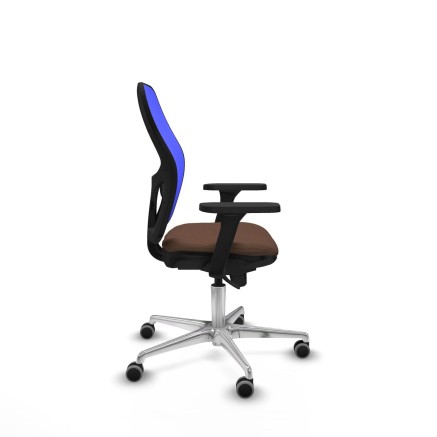 Chaise de Bureau Piqueras y Crespo 3D086G0 Bleu Brun foncé 2