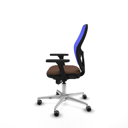 Chaise de Bureau Piqueras y Crespo 3D086G0 Bleu Brun foncé