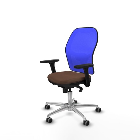 Sedia da Ufficio Piqueras y Crespo 3D086G0 Azzurro Marrone scuro