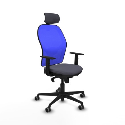 Office Chair with Headrest Piqueras y Crespo 1D036G2 Dark grey