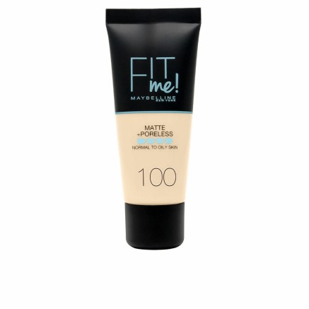 Vloeibare Foundation Maybelline Fit Me! Nº 100 Warm ivory 30 ml