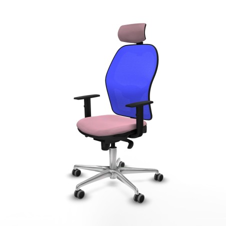 Office Chair with Headrest Piqueras y Crespo 1D086G2 Pink