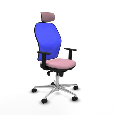 Sedia Ufficio con Poggiatesta Piqueras y Crespo 1D086N2 Rosa