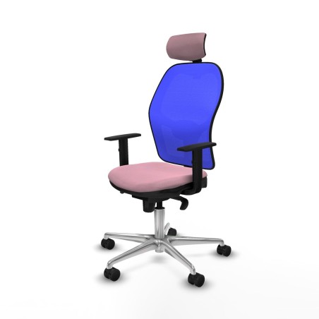 Sedia Ufficio con Poggiatesta Piqueras y Crespo 1D086N2 Rosa