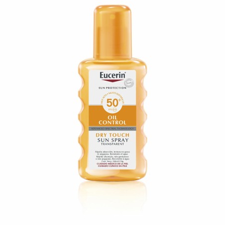 Crème Solaire pour le Corps en Spray Eucerin Transparent SPF 50 (200