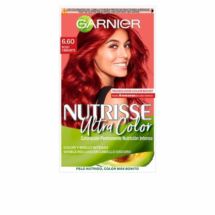 Permanente Kleur Garnier Nutrisse Nº 6.60 Intens Rood