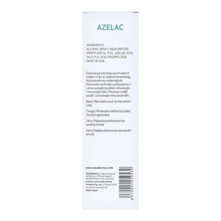 Pflege von Fettiger Haut Sesderma Azelac Gesichtslotion 100 ml 2