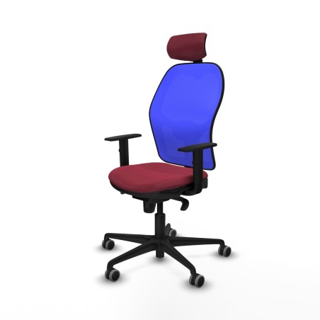 Bürostuhl mit Kopfstütze Piqueras y Crespo 1D036G2 Granatrot