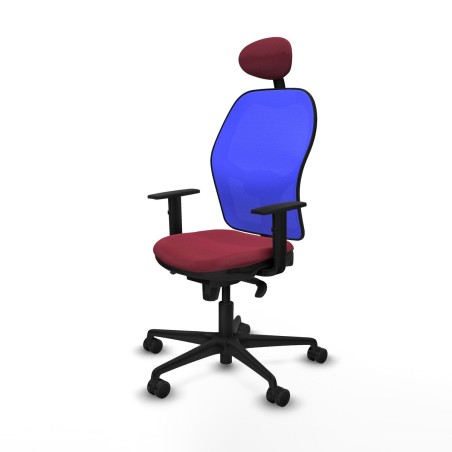Sedia Ufficio con Poggiatesta Jorquera Piqueras y Crespo 1D036N1 Rosso