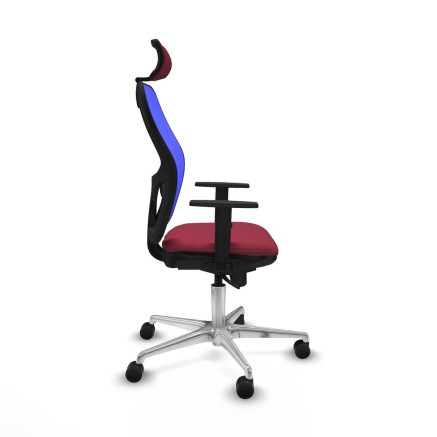 Office Chair with Headrest Piqueras y Crespo 1D086N2 Maroon 2