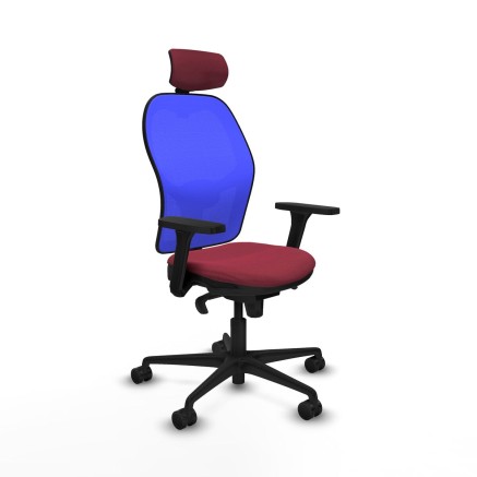 Sedia da Ufficio Piqueras y Crespo 3D036N2 Rosso Granato