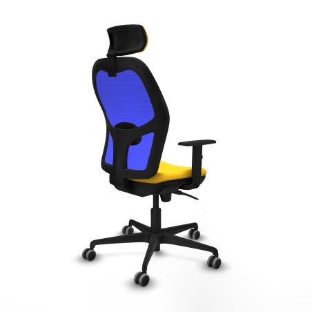 Sedia Ufficio con Poggiatesta Piqueras y Crespo 1D036G2 Giallo