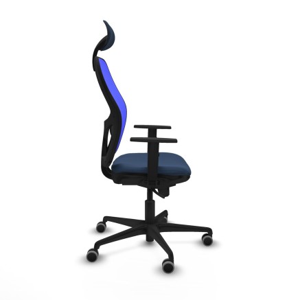 Office Chair with Headrest Jorquera Piqueras y Crespo 1D036G1 Navy Blu 2