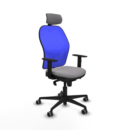 Chaise de Bureau avec Appui-tête Piqueras y Crespo 1D036G2 Gris