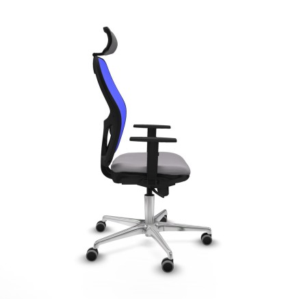 Chaise de Bureau avec Appui-tête Piqueras y Crespo 1D086G2 Gris 2