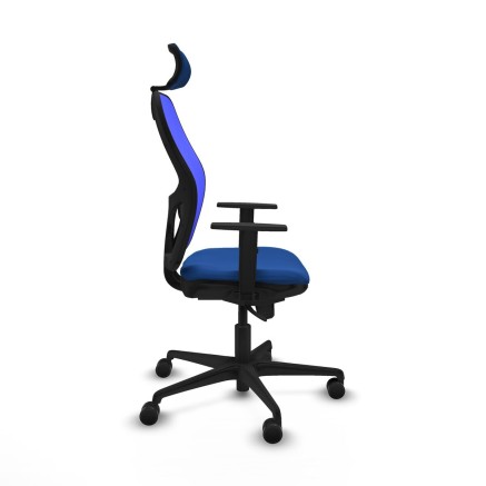 Chaise de Bureau avec Appui-tête Piqueras y Crespo 1D036N2 Bleu 2