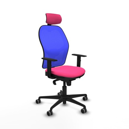 Bürostuhl mit Kopfstütze Piqueras y Crespo 1D036G2 Rosa