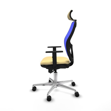 Sedia Ufficio con Poggiatesta Piqueras y Crespo 1D086N2 Crema