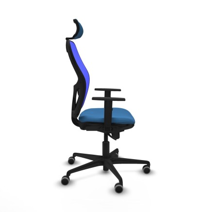 Sedia Ufficio con Poggiatesta Piqueras y Crespo 1D036G2 Azzurro Chiaro 2