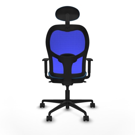 Sedia Ufficio con Poggiatesta Jorquera Piqueras y Crespo 1D036N1 Azzur