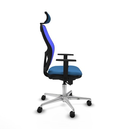 Office Chair with Headrest Piqueras y Crespo 1D086N2 Light Blue 2