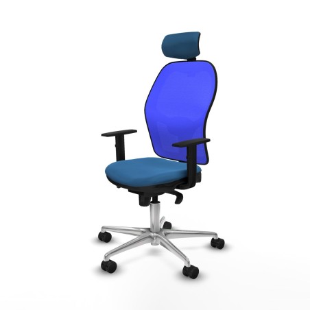 Chaise de Bureau avec Appui-tête Piqueras y Crespo 1D086N2 Bleu clair