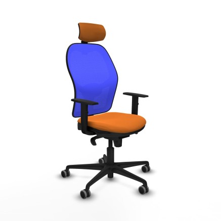 Office Chair with Headrest Piqueras y Crespo 1D036G2 Orange