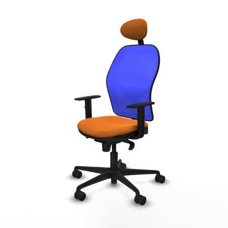 Office Chair with Headrest Jorquera Piqueras y Crespo 1D036N1 Orange