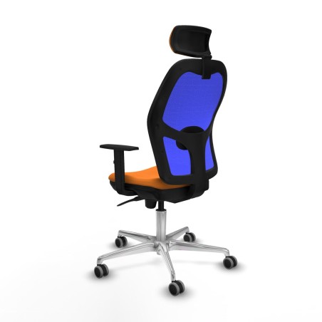 Sedia Ufficio con Poggiatesta Piqueras y Crespo 1D086G2 Arancio