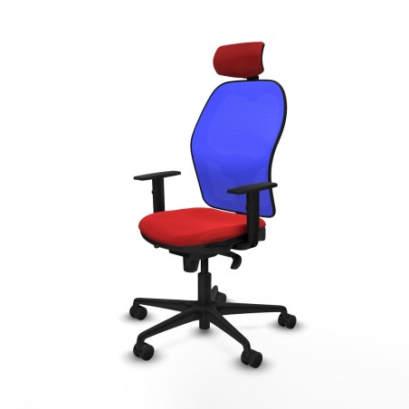 Chaise de Bureau avec Appui-tête Piqueras y Crespo 1D036N2 Rouge