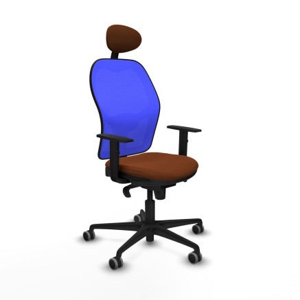 Bürostuhl mit Kopfstütze Jorquera Piqueras y Crespo 1D036G1 Blau Bra