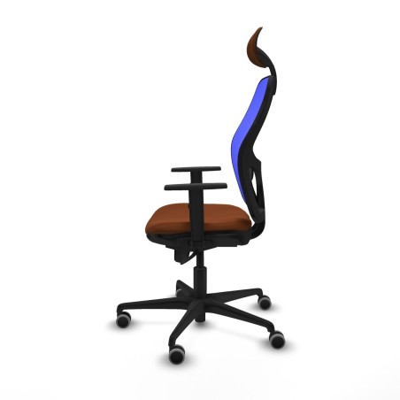 Office Chair with Headrest Jorquera Piqueras y Crespo 1D036G1 Blue Bro