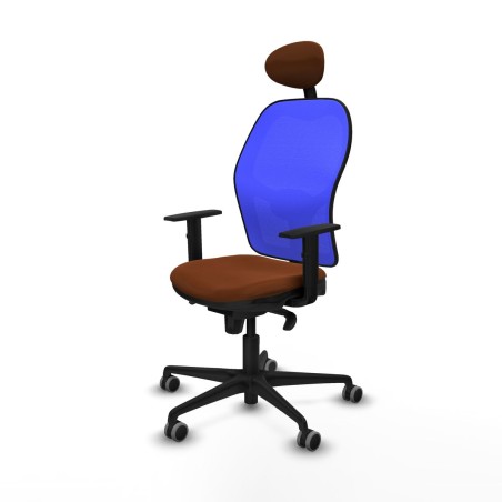 Office Chair with Headrest Jorquera Piqueras y Crespo 1D036G1 Blue Bro