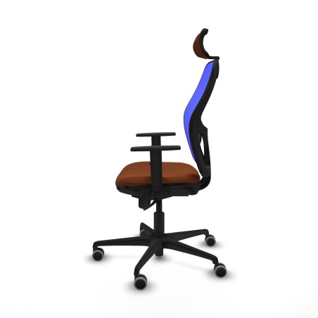 Bürostuhl mit Kopfstütze Piqueras y Crespo 1D036G2 Blau Braun