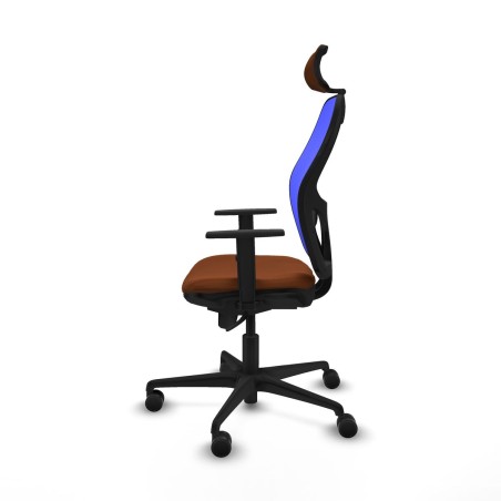 Chaise de Bureau avec Appui-tête Piqueras y Crespo 1D036N2 Bleu Marro