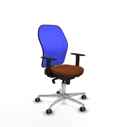 Sedia da Ufficio Piqueras y Crespo 1D086G0 Azzurro Marrone