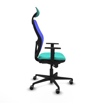Office Chair with Headrest Jorquera Piqueras y Crespo 1D036G1 Turquois 2