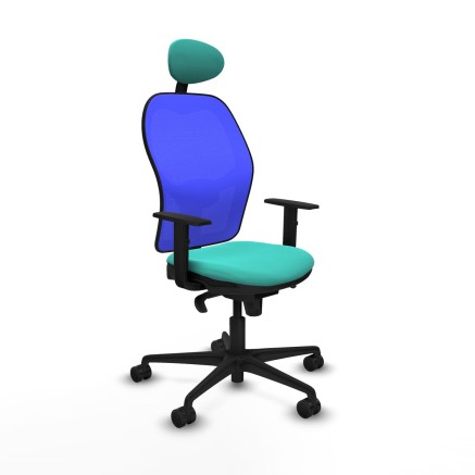 Office Chair with Headrest Jorquera Piqueras y Crespo 1D036N1 Turquois