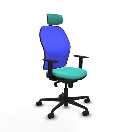 Office Chair with Headrest Piqueras y Crespo 1D036N2 Turquoise