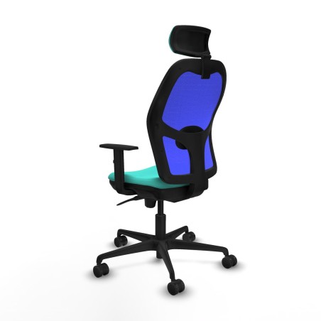 Sedia Ufficio con Poggiatesta Piqueras y Crespo 1D036N2 Turchese
