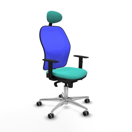 Sedia Ufficio con Poggiatesta Jorquera Piqueras y Crespo 1D086G1 Turch