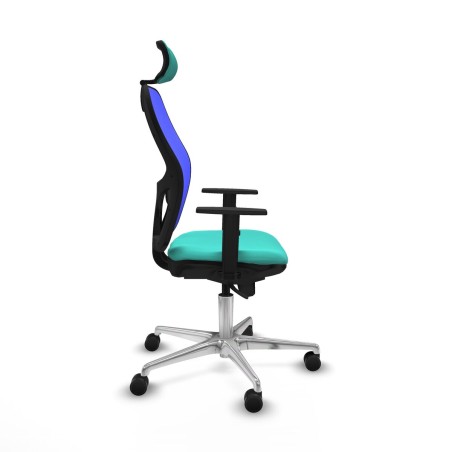 Chaise de Bureau avec Appui-tête Piqueras y Crespo 1D086N2 Turquoise